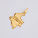 Dije Mapa Colombia 1gr / 3.2cm / Oro Amarillo 18K