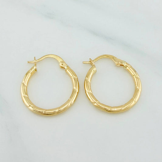 Candongas Paris 1.5 g / 2 cm Oro Amarillo 18K