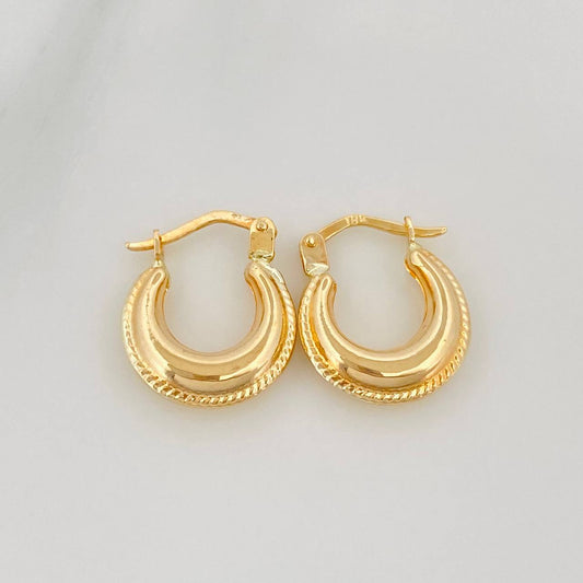 Candongas Arca 1.5 g / 1.5 cm Oro Amarillo 18K