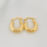 Candongas Arca 1.5 g / 1.5 cm Oro Amarillo 18K