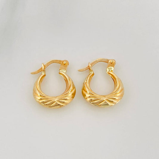 Candongas Mirilla 1.15 g / 1.5 cm Oro Amarillo 18K