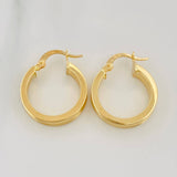 Candongas Fabi Rayadas 2.85 g / 2 cm Oro Amarillo 18K
