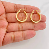 Candongas Fabi Rayadas 2.85 g / 2 cm Oro Amarillo 18K