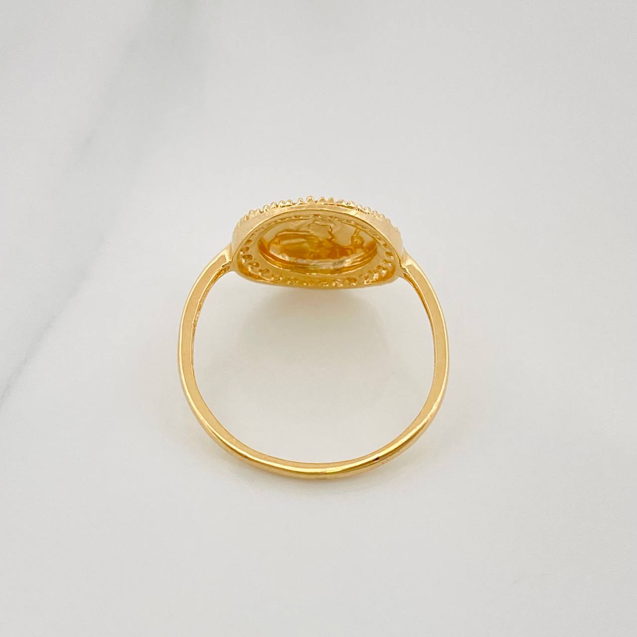 Anillo San Benito 2.1 g / T7 3/4 Oro Amarillo 18K