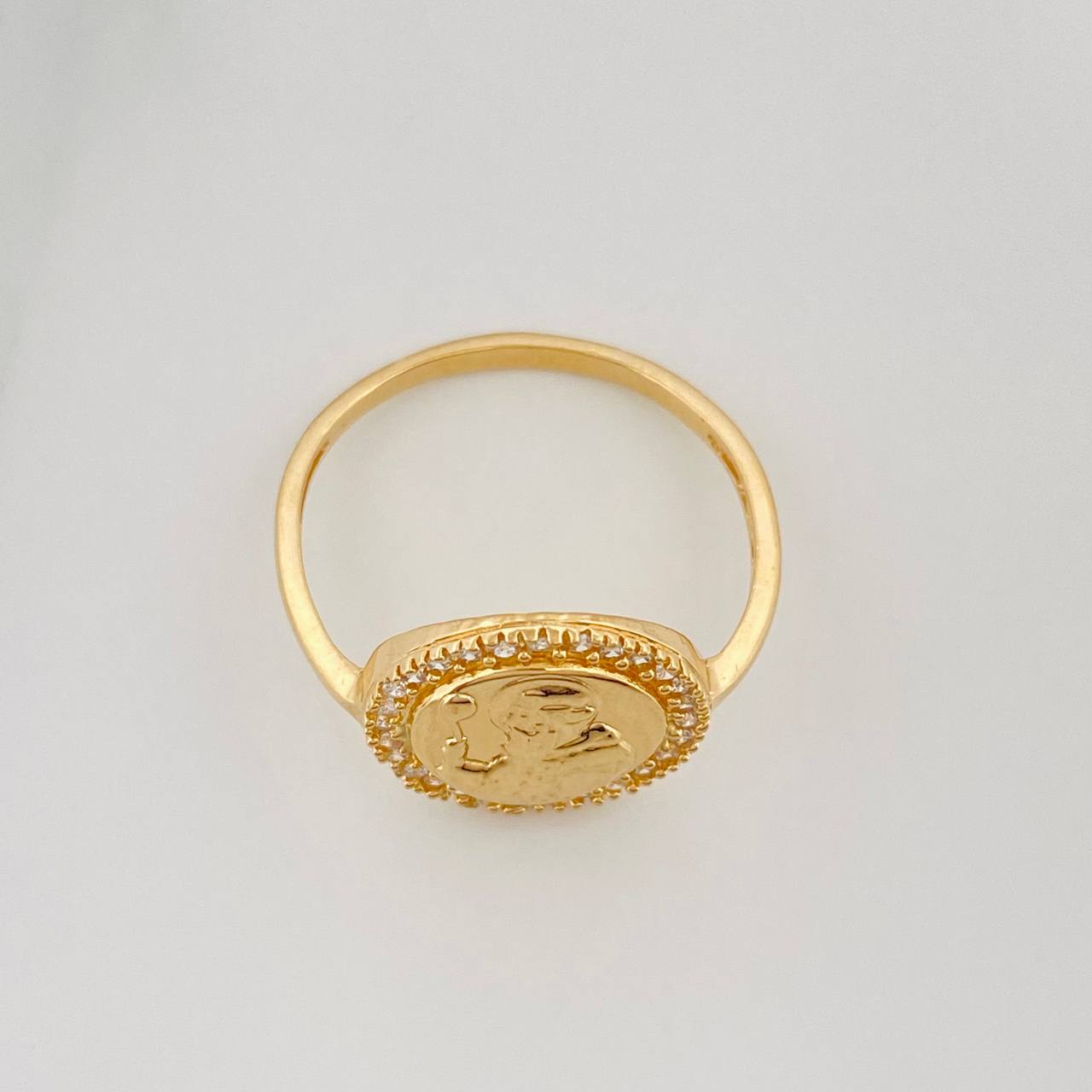 Anillo San Benito 2.1 g / T7 3/4 Oro Amarillo 18K