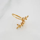 Anillo Flor 1.5 g / T6 1/4 Oro Amarillo 18K
