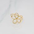 Anillo Flor 1.5g / T5 3/4 Oro Amarillo 18K