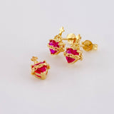 Topos Set Sagrado Corazon 2.7g / 11.2mm Oro Amarillo 18K