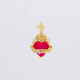 Herraje Sagrado Corazon 0.8g / 1cm Oro Amarillo 18K
