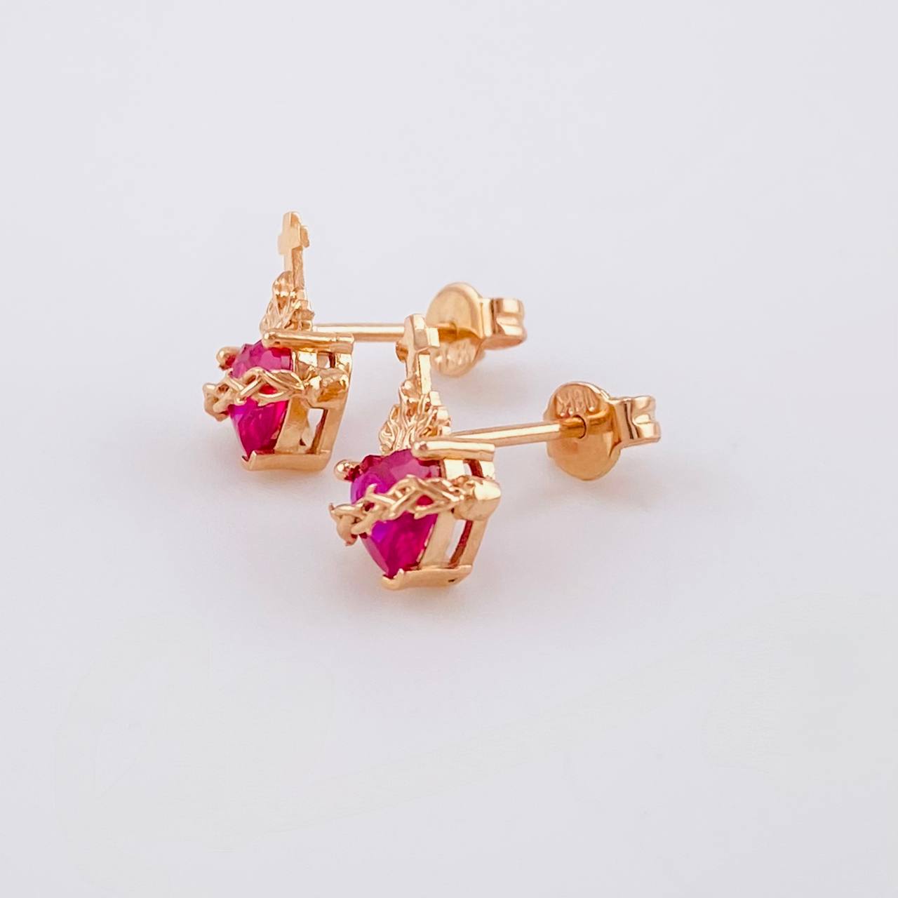 Topos Set Sagrado Corazon 2.6g / 11.2mm Oro Rosa 18K