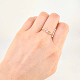 Anillo Solitario Entrelazado 1.05g / T5 Oro Amarillo 18K