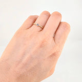 Anillo Solitario V Tupido 0.95g / T7 1/4 Oro Amarillo 18K