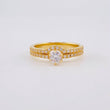 Anillo Solitario Doble Carril Curvo 3.1g / T5 1/2 Oro Amarillo 18K