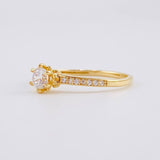 Anillo Solitario Seis Garra 1.75g / T8 Oro Amarillo 18K