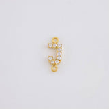 Herraje Letra J Tupida 0.4g / 1cm Oro Amarillo 18K