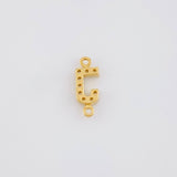 Herraje Letra J Tupida 0.4g / 1cm Oro Amarillo 18K