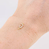Herraje Letra J Tupida 0.4g / 1cm Oro Amarillo 18K