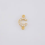 Herraje Letra C Tupida 0.45g / 1cm Oro Amarillo 18K