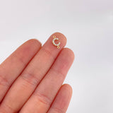 Herraje Letra C Tupida 0.4g / 1cm Oro Amarillo 18K