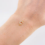 Herraje Letra C Tupida 0.45g / 1cm Oro Amarillo 18K
