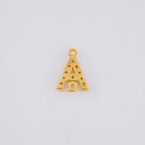 Herraje Letra A Tupida 0.45g / 0.9cm Oro Amarillo 18K