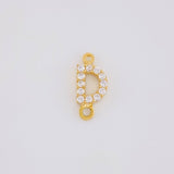 Herraje Letra D Tupida 0.45g / 1cm Oro Amarillo 18K