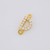 Herraje Letra D Tupida 0.45g / 1cm Oro Amarillo 18K