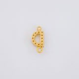 Herraje Letra D Tupida 0.45g / 1cm Oro Amarillo 18K