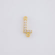 Herraje Letra L Tupida 0.45g / 1cm Oro Amarillo 18K