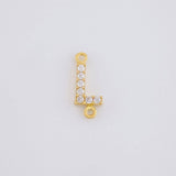 Herraje Letra L Tupida 0.45g / 1cm Oro Amarillo 18K