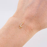 Herraje Letra L Tupida 0.3g / 1cm Oro Amarillo 18K