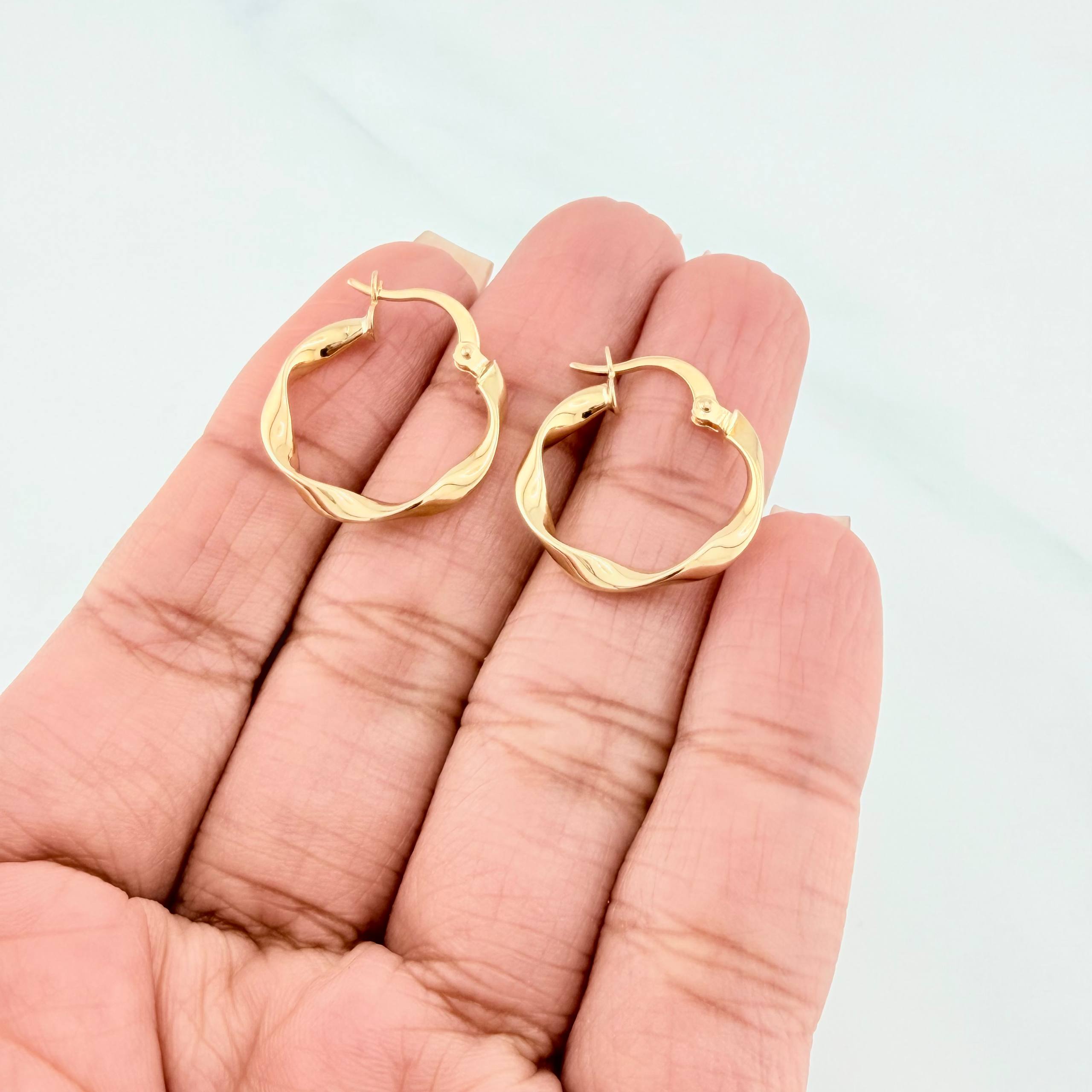 Candongas Asby 1.4 g / 2 cm Oro Amarillo 18K