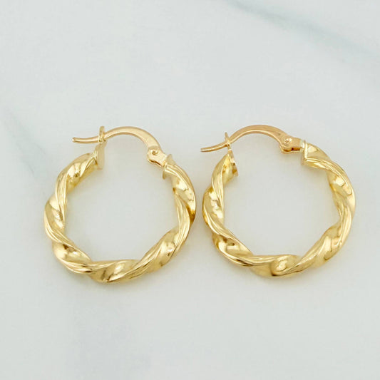 Candongas Derek 1.9 g / 2 cm Oro Amarillo 18K