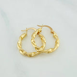 Candongas Derek 1.9 g / 2 cm Oro Amarillo 18K