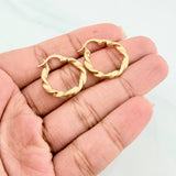 Candongas Derek 1.9 g / 2 cm Oro Amarillo 18K