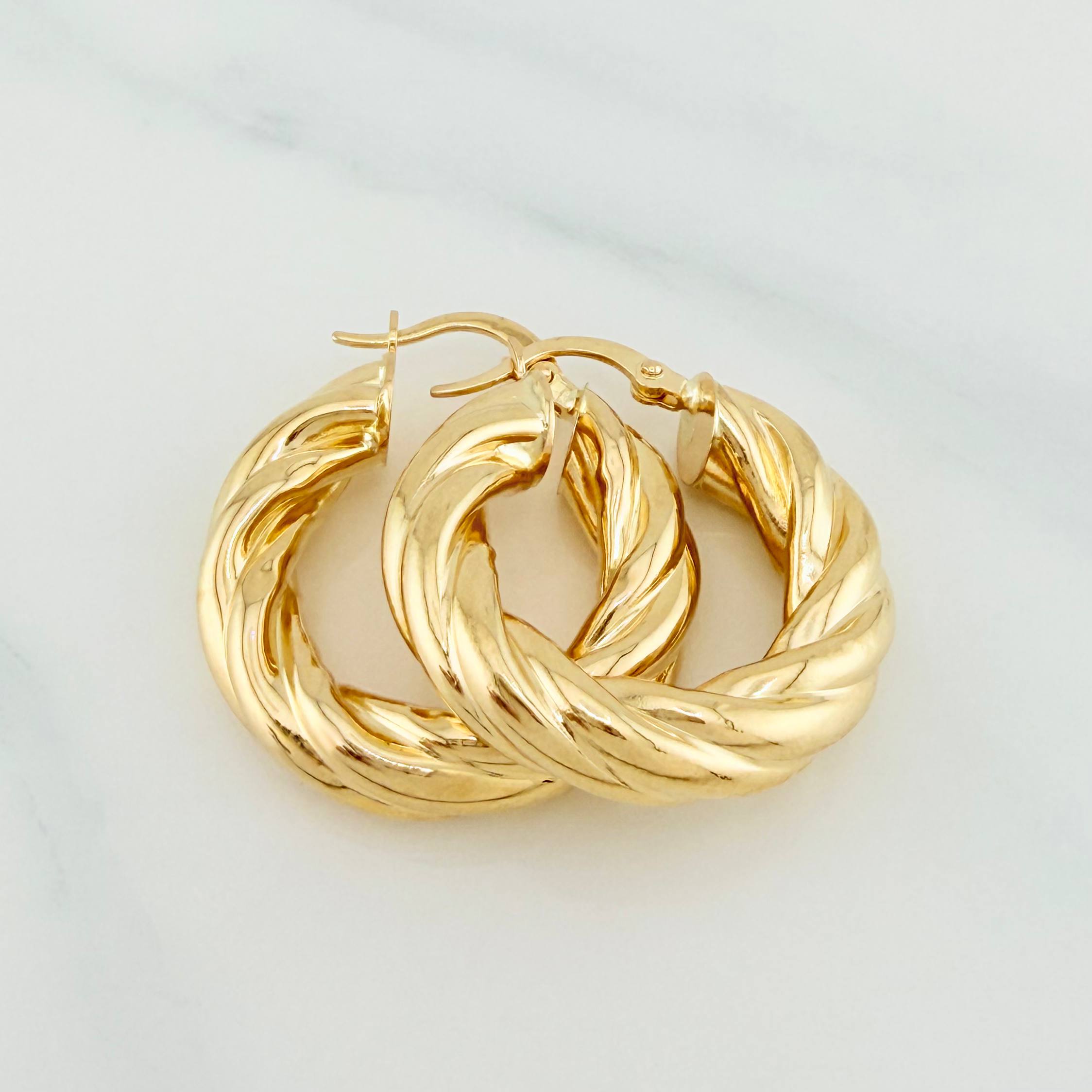 Candongas Mati 5.35 g / 3 cm Oro Amarillo 18K