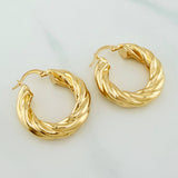 Candongas Mati 5.35 g / 3 cm Oro Amarillo 18K