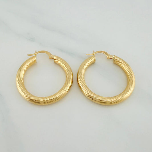 Candongas Sofi 4.2 g / 3 cm Oro Amarillo 18K