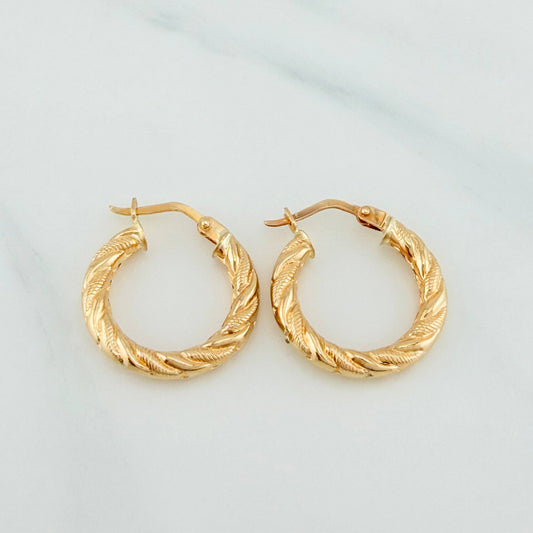 Candongas Mafe 1.9 g / 2 cm Oro Amarillo 18K
