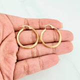 Candongas Clau 1.7 g / 2.5 cm Oro Amarillo 18K