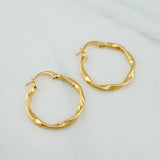 Candongas Asby 1.5 g / 2.5 cm Oro Amarillo 18K