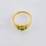 Anillo Cinturón Mallado 2.3gr / T7 1/4 / Oro Amarillo 18K *