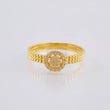 Anillo Circulo Burbujeante 2.2gr / T7 3/4 / Oro Amarillo 18K *