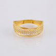 Anillo Carril Ondas Paralelas 2.45gr / T7 1/4 / Oro Amarillo 18K *