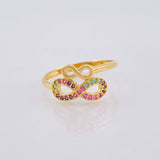 Anillo Duo Infinito 2.2gr / T7 1/2 / Oro Amarillo 18K
