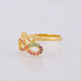 Anillo Duo Infinito 2.2gr / T7 1/2 / Oro Amarillo 18K