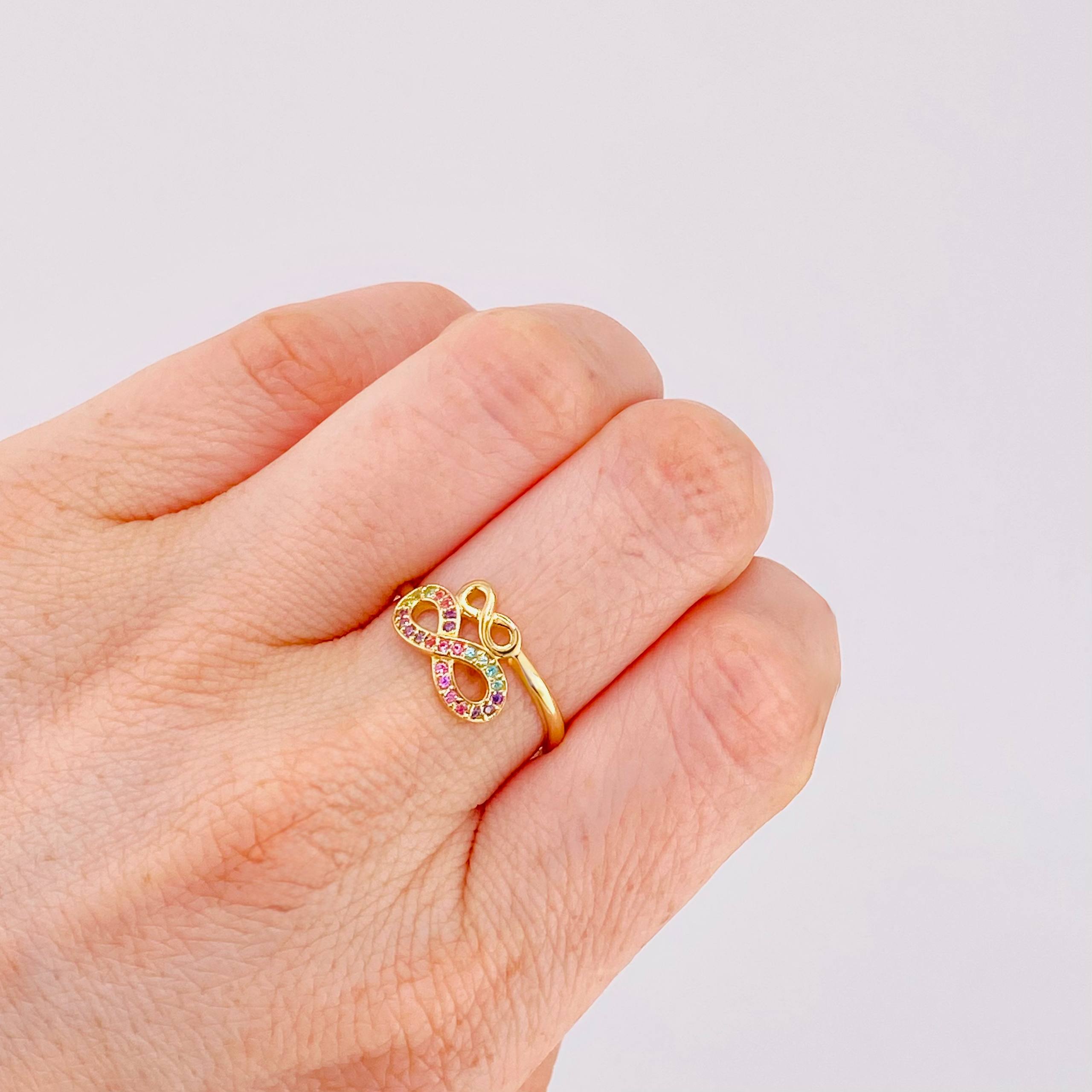 Anillo Duo Infinito 2.2gr / T7 1/2 / Oro Amarillo 18K