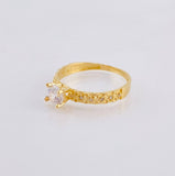 Anillo Solitario Infinitos 2.05gr / T7 1/4 / Oro Amarillo 18K *
