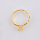 Anillo Solitario Infinitos 2.05gr / T7 1/4 / Oro Amarillo 18K *