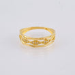 Anillo Rombos Ondeados 2gr / T8 1/4 / Oro Amarillo 18K *
